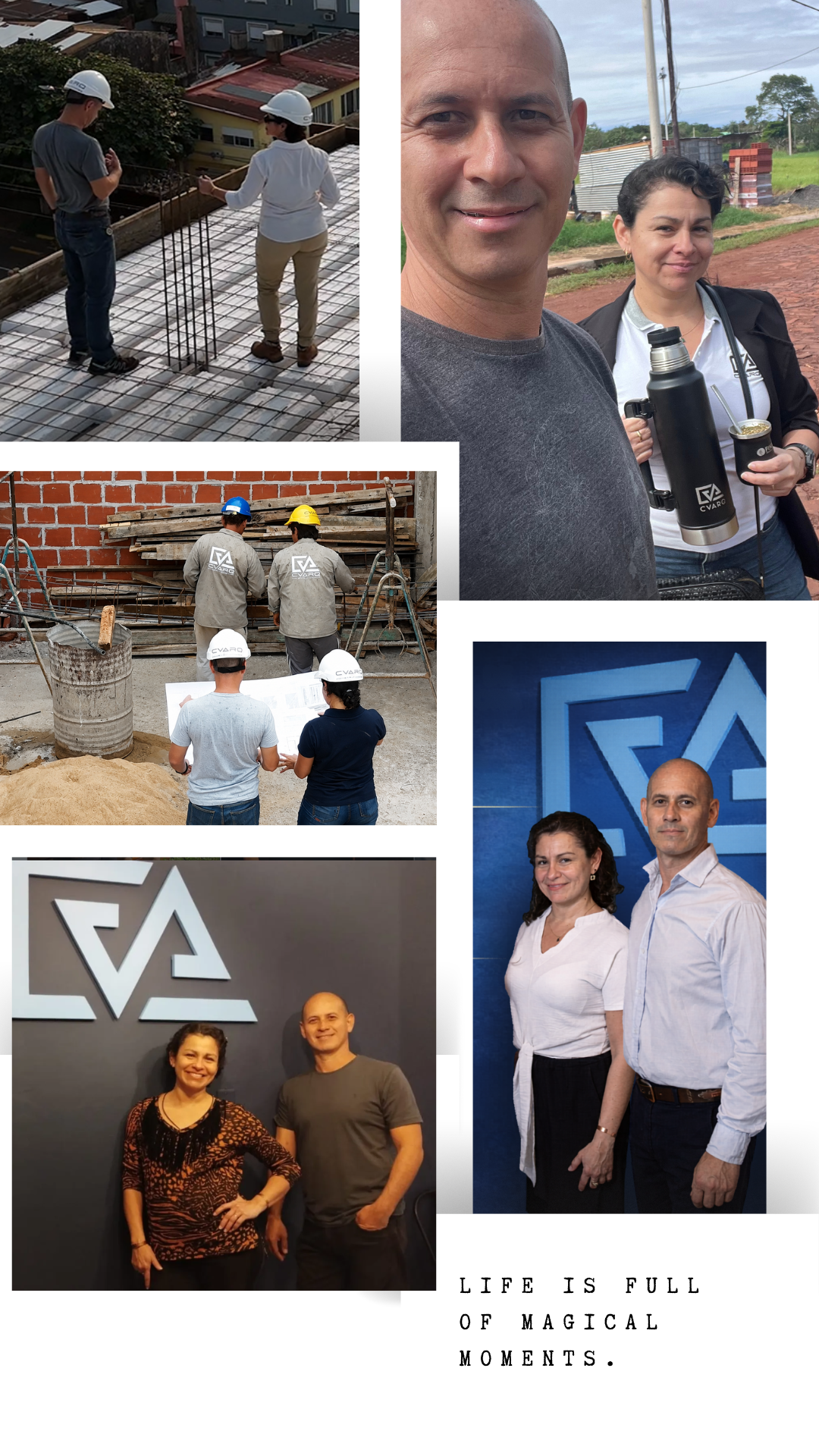 Paula y Marcelo: trayectoria compartida en CVARQ y en obra